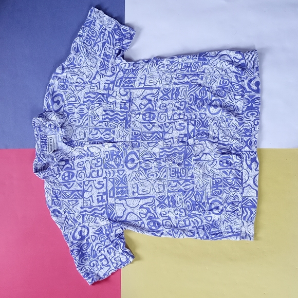 Vintage Other - Vintage Patterned Half Button Up Shirt